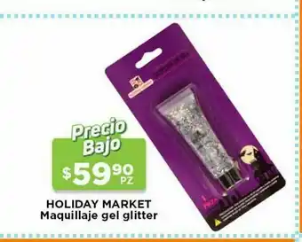HEB Holiday market maquillaje gel glitter oferta