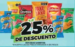 Merco BOTANAS SABRITAS oferta