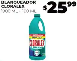 Merco BLANQUEADOR CLORALEX 1900ML + 100ML oferta