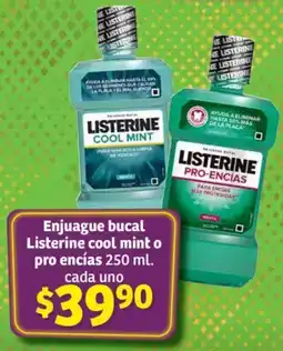 Soriana Híper Enjuague bucal Listerine cool mint o pro encías 250ml oferta