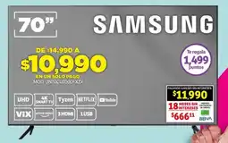 Soriana Híper SAMSUNG TV 70" oferta