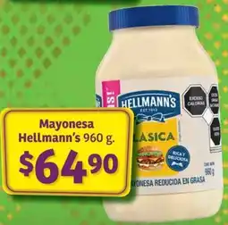 Soriana Mercado Mayonesa Hellmann's 960g oferta