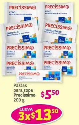 Soriana Mercado Pastas para sopa Precíssimo 3x200g oferta