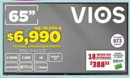 Soriana Mercado VIOS SMART TV 65" oferta