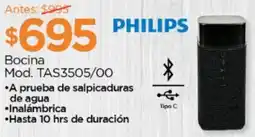 Chedraui PHILIPS Bocina Mod. TAS3505/00 oferta