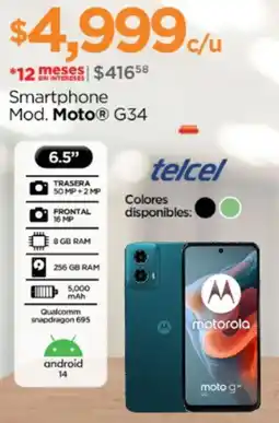 Chedraui Smartphone Mod. Moto G34 oferta
