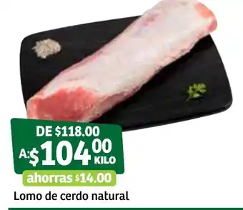 Soriana Súper Lomo de Cerdo Natural oferta
