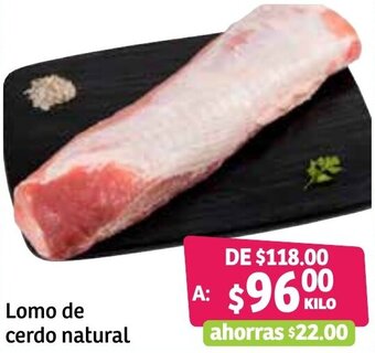Soriana Híper Lomo de Cerdo Natural oferta