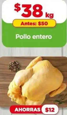 Bodega Aurrerá Pollo entero oferta