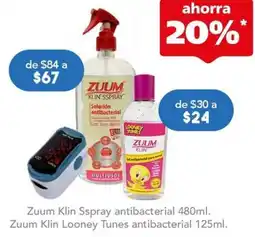 Farmacia San Pablo Zuum Klin Sspray antibacterial 480ml oferta