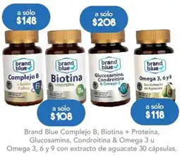 Farmacia San Pablo Brand Blue Complejo B, Biotina + Proteína, Glucosamina, Condroitina & Omega 3u oferta