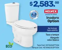 Niplito HELVEX Inodoro Option oferta