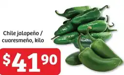 Soriana Híper Chile jalapeño / cuaresmeño, kilo oferta