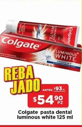 HEB Crema dental colgate luminous white oferta