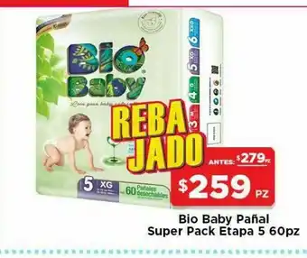 HEB Bio baby pañal super pack etapa 5 oferta