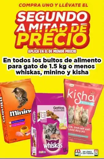 Bultos de alimento para gato de 1.5 kg