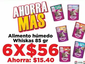 HEB Alimento humedo whiskas 85 gr oferta