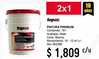 Sodimac Homecenter Pintura premium 19 l blanco oferta
