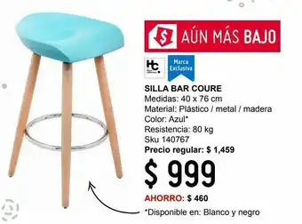 Sodimac Homecenter Silla bar cuore turquesa oferta