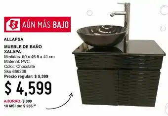 Sodimac Homecenter Mueble de baño xalapa choco oferta