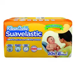 Farmacias YZA Pañales Kleen Bebé Suavelastic Max Chico 40´S oferta