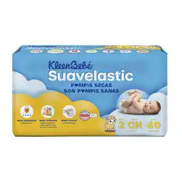 Farmacias YZA Pañales Kleen Bebé Suavelastic Max Chico 40´S oferta