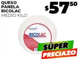 Merco QUESO PANELA RICOLAC MEDIO KILO oferta