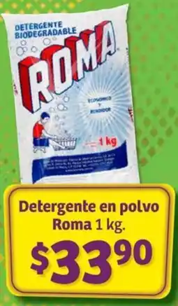 Soriana Híper Detergente en polvo Roma 1kg oferta