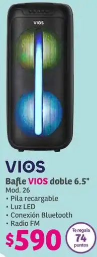 Soriana Híper VIOS Bafle VIOS doble 6.5" oferta