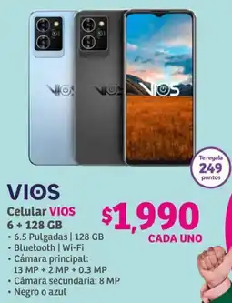 Soriana Híper VIOS Celular 6+128GB oferta