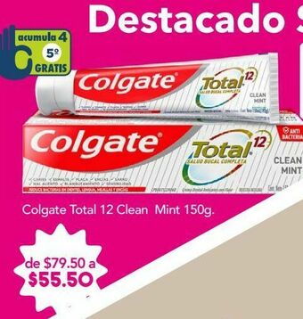 Colgate pasta to 12 clean mint tub 150ml
