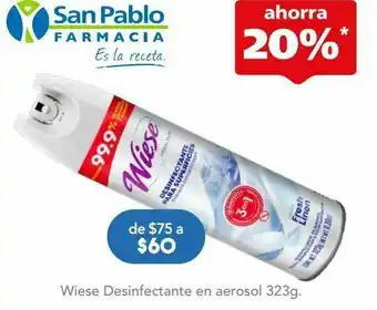 Wiese desinfectante fresh li aer c/323gr