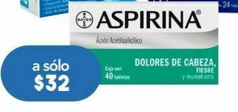 Farmacia San Pablo Aspirina tab 500mg caj c/40 oferta