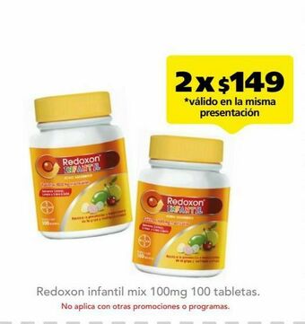 Farmacia San Pablo Redoxon infantil mix tab 100mg fra c/100 oferta