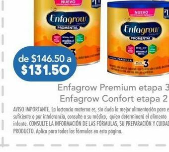 Enfagrow confort formula 1-2 año c/567gr