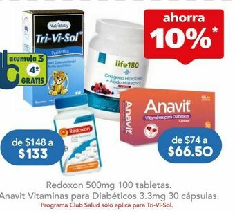 Farmacia San Pablo Redoxon tab 500mg fra c/100 oferta