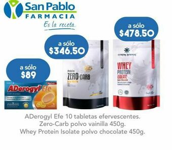 Farmacia San Pablo Aderogyl efe tab 1g caj c/10 oferta