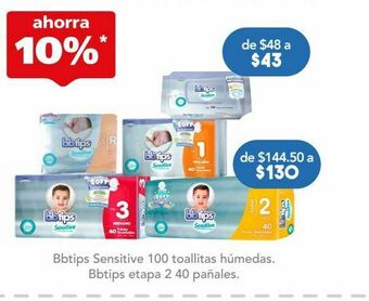 Farmacia San Pablo Bbtips pañal etapa 1 c/40pz oferta