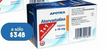 Farmacia San Pablo Atorvastatina duo tab 10mg c/30 apotex oferta