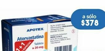 Farmacia San Pablo Atorvastatina duo tab 20mg c/30 apotex oferta