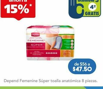 Farmacia San Pablo Depend feme toalla anatomica sup bol c/8 oferta