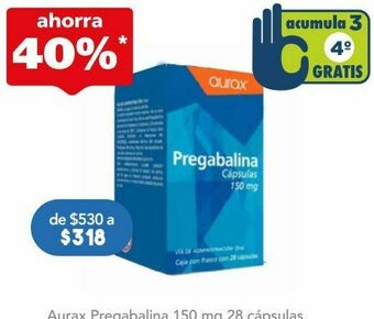 Pregabalina cap 150 mg c/28 cronix