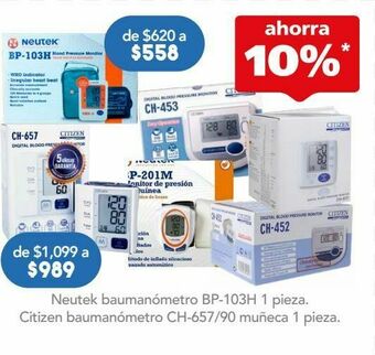 Farmacia San Pablo Neutek baumanometro bp-103h c/1pza oferta