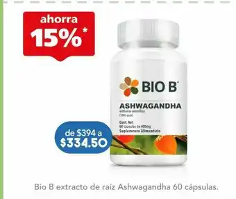 Farmacia San Pablo Bio b estracto de raiz ashwagandha c/60c oferta