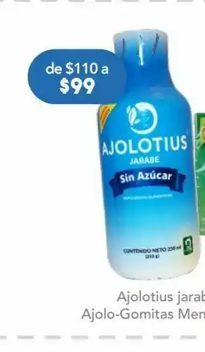 Farmacia San Pablo Ajolotius jarabe sin azucar frac/250ml oferta