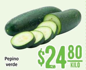 Soriana Híper Pepino Verde oferta