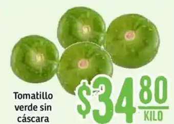 Tomatillo Verde Sin Cascara