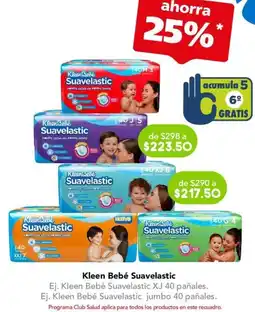 Kleen Bebé Suavelastic Ej. Kleen Bebé Suavelastic XJ 40 pañales. Ej. Kleen Bebé Suavelastic jumbo 40 pañales