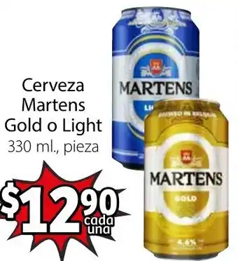 Serveza Martens Gold o Light 330ml