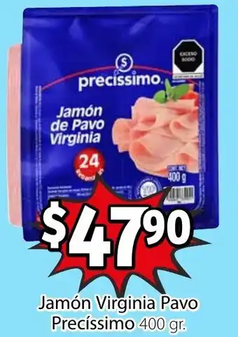 Soriana Express Jamón Virginia Pavo Precíssimo 400gr. oferta